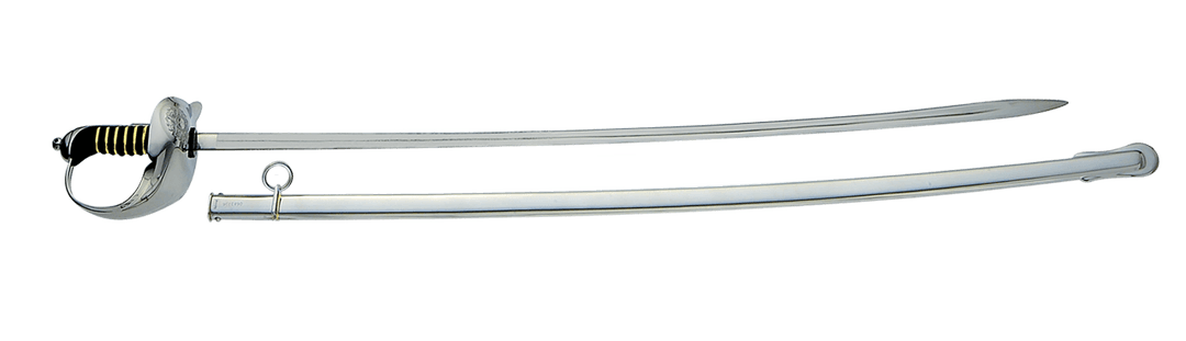 Espadas de Oficial da Cavalaria Lisas e Adamascadas